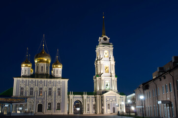 Fototapeta na wymiar Night view of Tula Russia