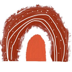 Boho minimalistic rainbow. Abstract design for a child's room. It can be used to decorate textiles, paper.