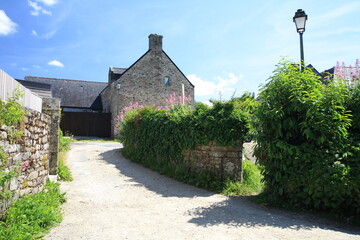 Fototapeta na wymiar Locronan, Francia. Uno de los pueblos más bonitos de la bretaña francesa.