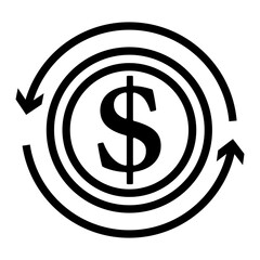 Cash Back Coin Icon