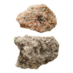 Obraz premium Stones isolated on white background. Items for mock up, scene creator and other design
