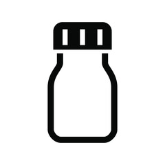 Obraz premium Bottle icon vector graphic illustration