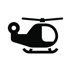 Helicopter icon vector graphic illustration