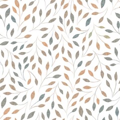 Watercolor seamless floral pattern