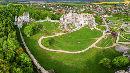 Szlak Orlich Gniazd - zamek Ogrodzieniec we wsi Podzamcze  © Janusz Lipiński
