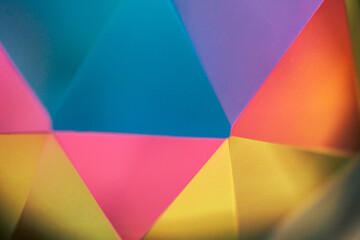 Colorful triangular glass pattern - 441549376