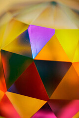 Colorful triangular glass pattern - 441549712
