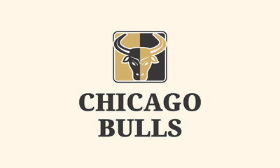Abstract Chicago bulls logo Symbol vector
