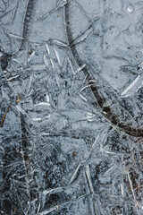 Ice texture pattern