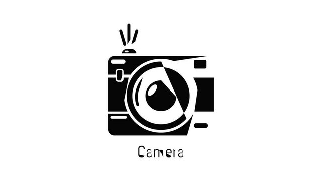 Camera icon animation simple best object on white