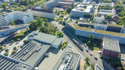 Magdeburg Drohne von oben 