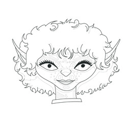 Tête d'elfe