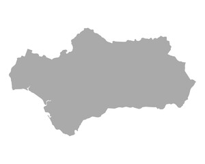 Karte von Andalusien