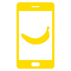 Banane und Smartphone