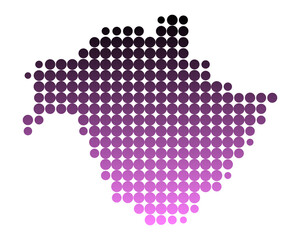 Karte von New Brunswick