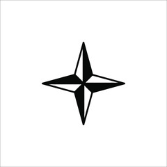 Compass Icon In Trendy Style Isolated on white Background. color editable. eps 10