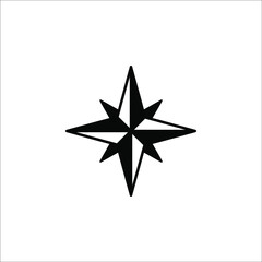 Compass Icon In Trendy Style Isolated on white Background. color editable. eps 10