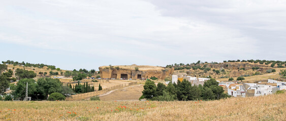 Views of an old Osuna quarry in Seville, Andalusia, Spain