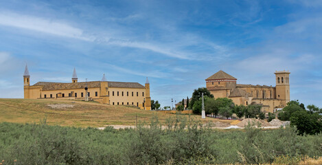 Fototapeta na wymiar Collegiate church and old University of Osuna in Seville, Andalusia, Spain