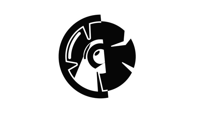 Log icon animation simple best object on white