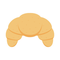 Croissant logo vector. Bakery logo design.