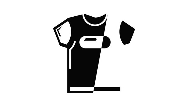 Child t shirt icon animation simple best object on white