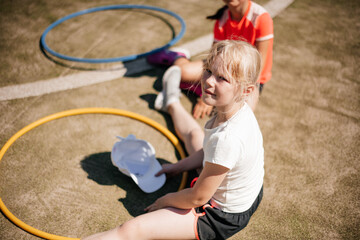 Kids Enjoying Active Play on Playground