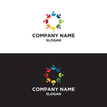 Logo Set Art Child And Creative Brain Ideas Symbol Collection For Family, Ecology, Green Technology, People Colorful Icons, Vector Brand Identity Concept.