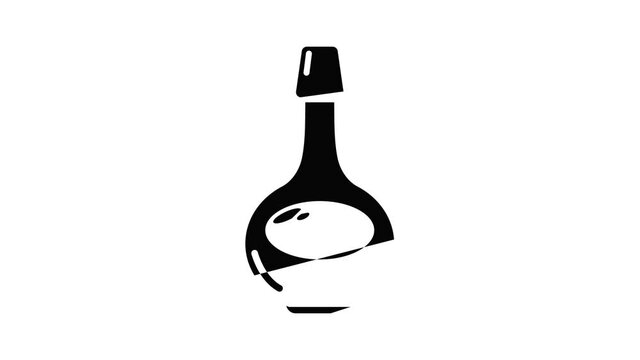 Cognac icon animation simple best object on white