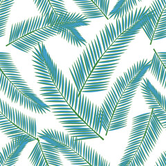 Tropical leaves. Floral design background