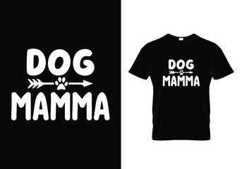 t shirt design concept with message Dog mamma