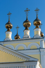 Church architecture of Murom, a city in Russia. 