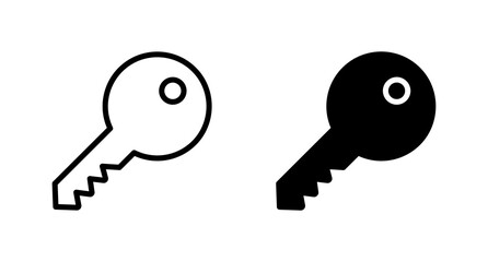 Key icon vector for computer, web and mobile app 