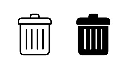 Delete icon vector for computer, web and mobile app 