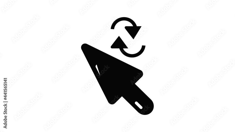 Poster cursor element icon animation simple best object on white