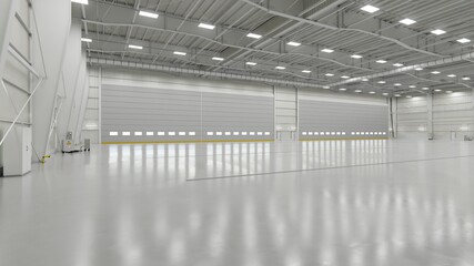 Airplane Hangar Interior 1b