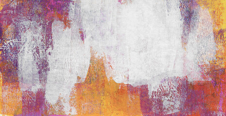 Abstract painting. Versatile artistic backdrop for creative design projects: posters, banners, invitations, cards, websites, magazines, wallpapers. Raster image. Hand painted texture. Warm colors.