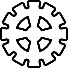  gear outline icon