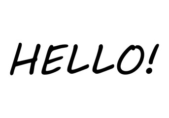 Fondo de texto de hola en fondo blanco. © Gabrieuskal