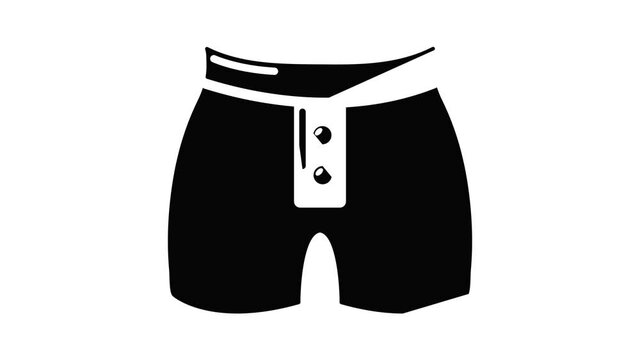 Men brief fashion icon animation simple best object on white