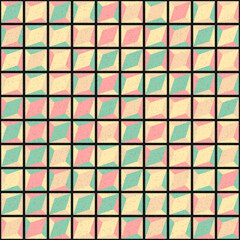 Fototapeta premium Abstract Geometric Pattern generative computational art illustration