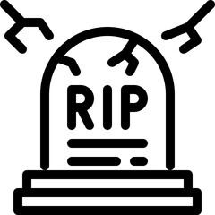 graveyard outline icon