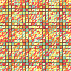 Fototapeta premium Abstract Geometric Pattern generative computational art illustration