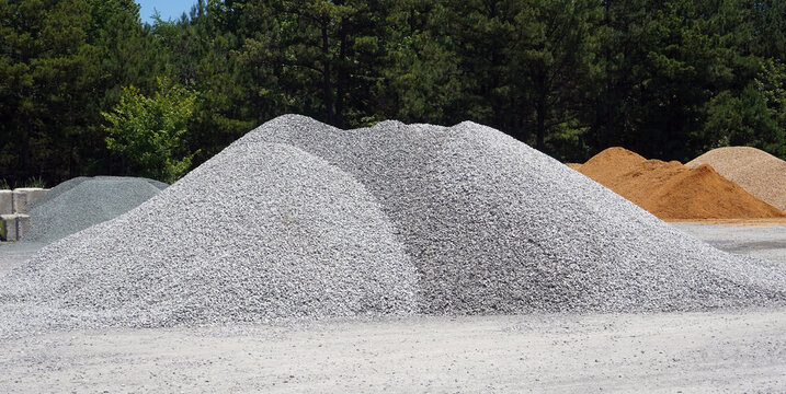 Pile Of Construction And Landscaping Gravel.   