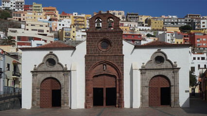 Fototapeta premium church of Assumption and Hermitage, San Sebastian, Canary island 