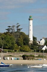 le phare de Bénodet en Finistère Cornouaille Bretagne France	