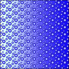 geometric abstract blue seamless pattern with bubbles texture on gradient background . suitable for decorative backgrounds and textures, bathroom, pool, spa