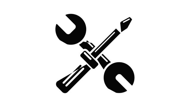 Tools repairicon animation simple best object on white