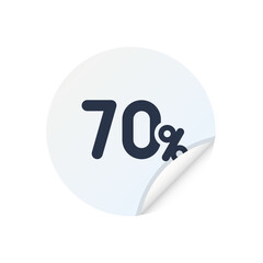 70% - Sticker