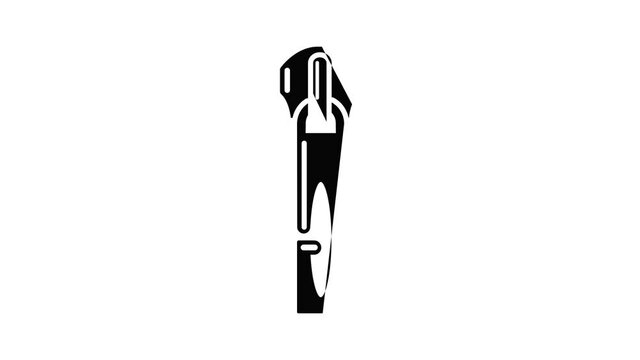 Lock zip icon animation simple best object on white